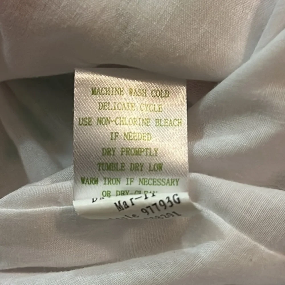 Lilly Pulitzer Girls Sleeveless Shift Dress 16 Altered Tucks White Pink Green